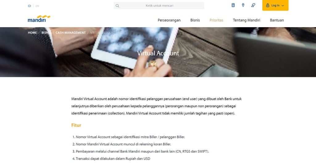 Panduan mBanking Virtual Account Bank Mandiri
