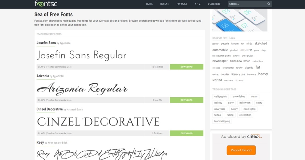 Rekomendasi Website Download Font GRATIS yang Terbaik dan Terbagus