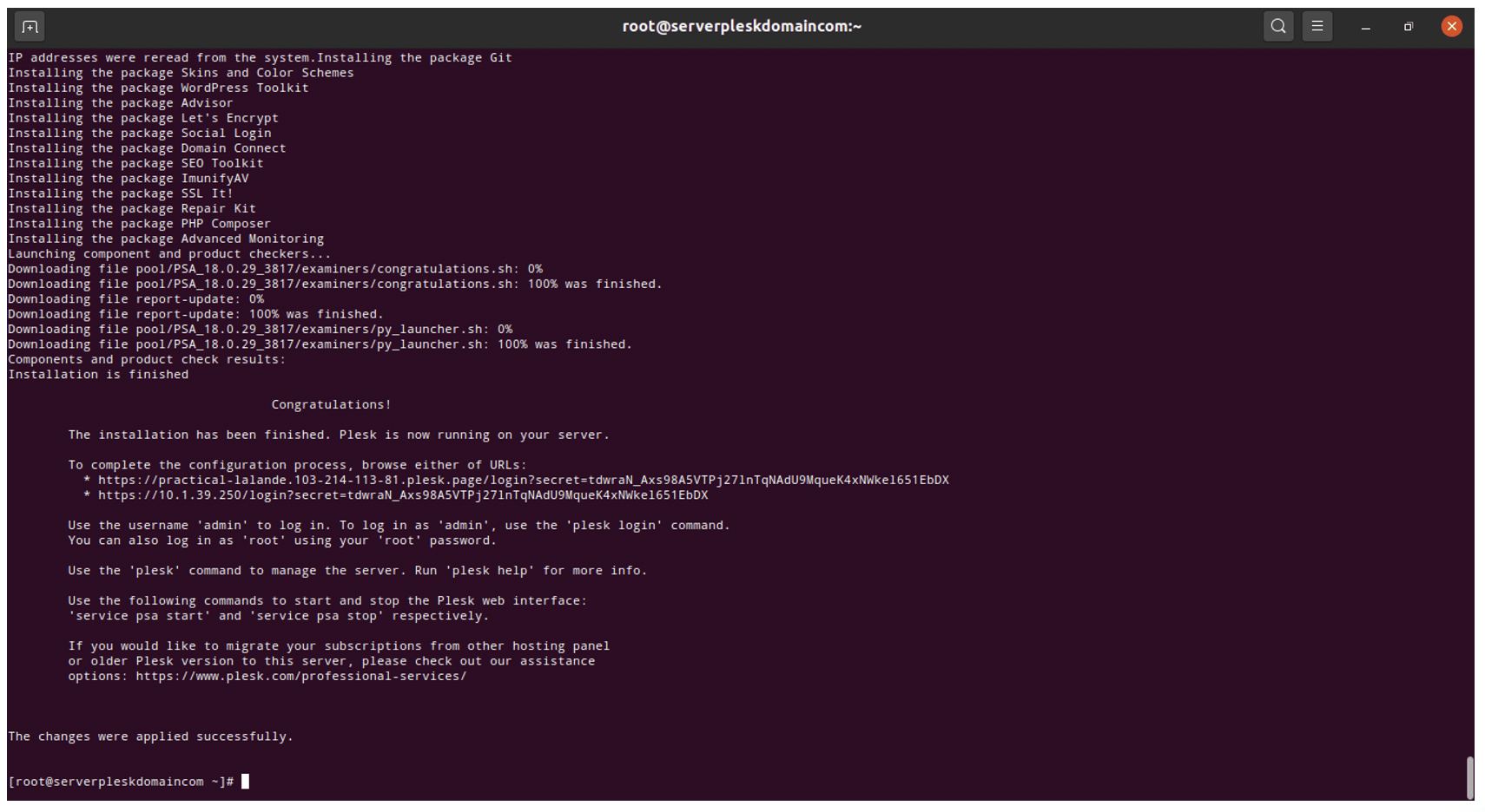 Cara Instalasi Plesk  pada Layanan Server  Private Cloud | IDCloudhost