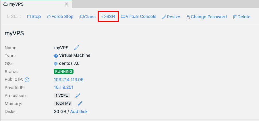 Cara Masuk Sebagai root Akses pada Server Private Cloud IDCloudhost