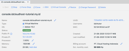 Cara Melakukan Building / Instalasi Server Private Cloud dengan Menggunakan OS Debian | IDCloudHost