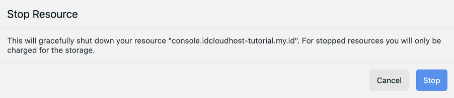 Cara Melakukan Management Start, Stop, Restart pada Server Private Cloud | IDCloudHost