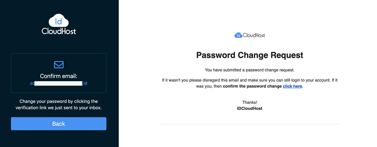 Cara Menggunakan Lupa Password Akses Layanan Private Cloud | IDCloudhost