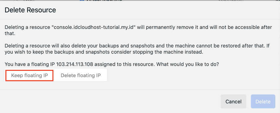 Cara Rebuild VPS pada Server Private Cloud | IDCloudhost