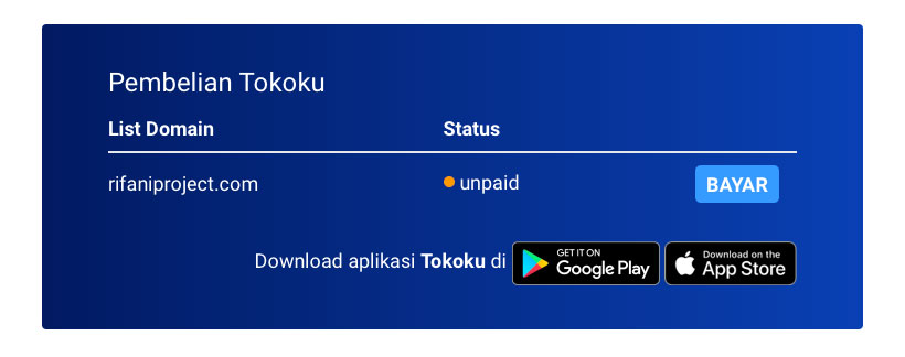 Cara Melakukan Order Layanan Tokoku di IDCloudhost