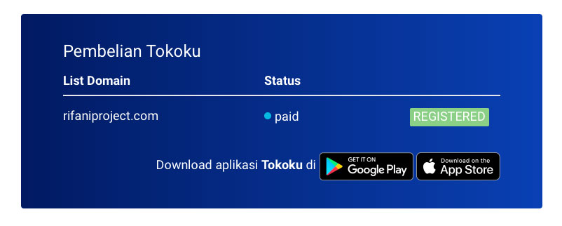 Cara Melakukan Order Layanan Tokoku di IDCloudhost