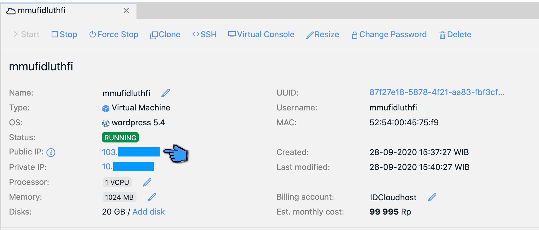 Cara Menggunakan Instant Deploy CMS wordpress pada Server Private Cloud (App Catalog) | IDCloudHost