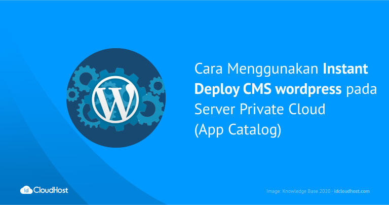 Instant Deploy WordPress pada App Catalog VPS