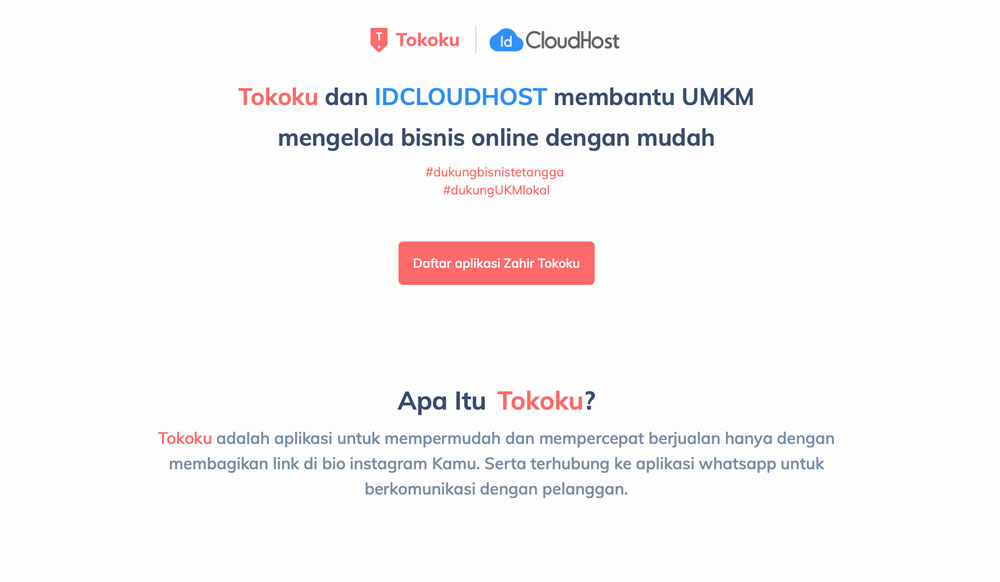 Cara Melakukan Order Layanan Tokoku di IDCloudhost