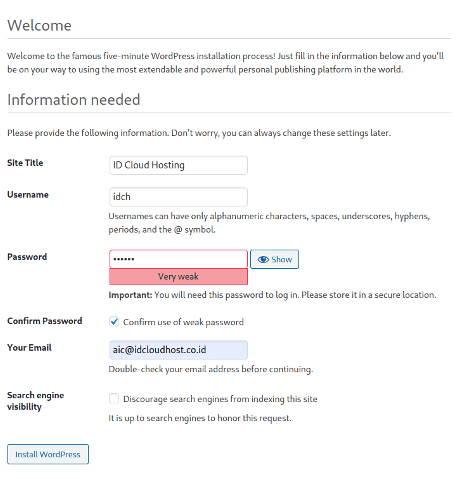 Cara Install WordPress Menggunakan Docker Container (Private Cloud) | IDCloudhost