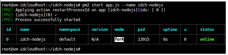 Cara Menggunakan Node js pada Layanan Private Cloud IDCloudHost