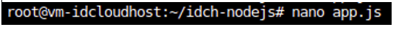 Cara Menggunakan Node js pada Layanan Private Cloud IDCloudHost