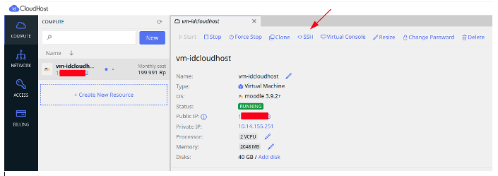 Cara Install LMS Moodle di Private Cloud (Server VPS) IDCloudhost