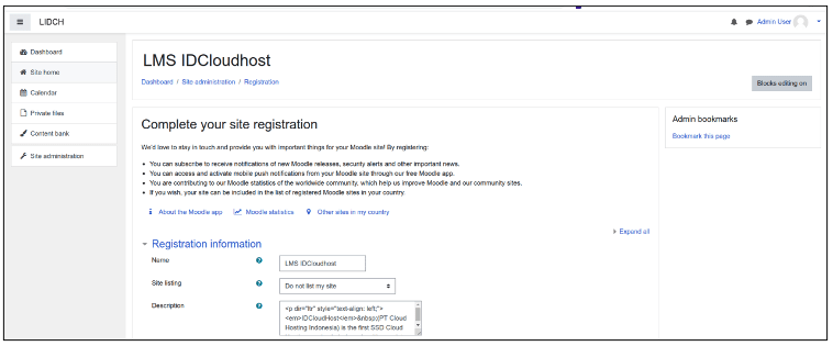 Cara Install LMS Moodle di Private Cloud (Server VPS) IDCloudhost