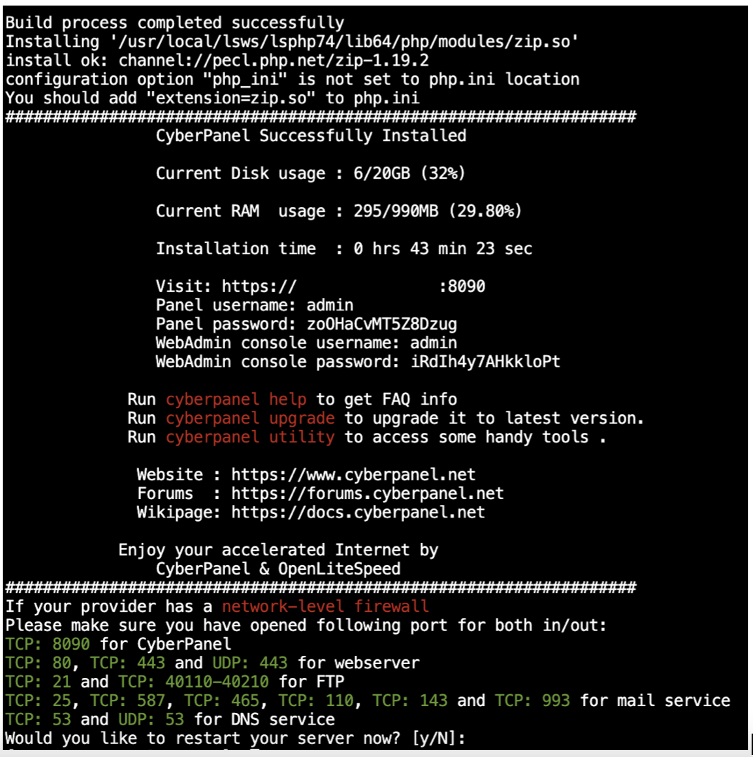 Cara Install CyberPanel di Server VPS / Dedicated Server IDCloudHost