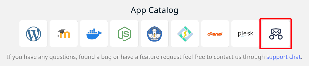 Install MailCoach di Private Cloud Server IDCloudHost Fitur One Click App Catalog IDCloudHost - App Catalog