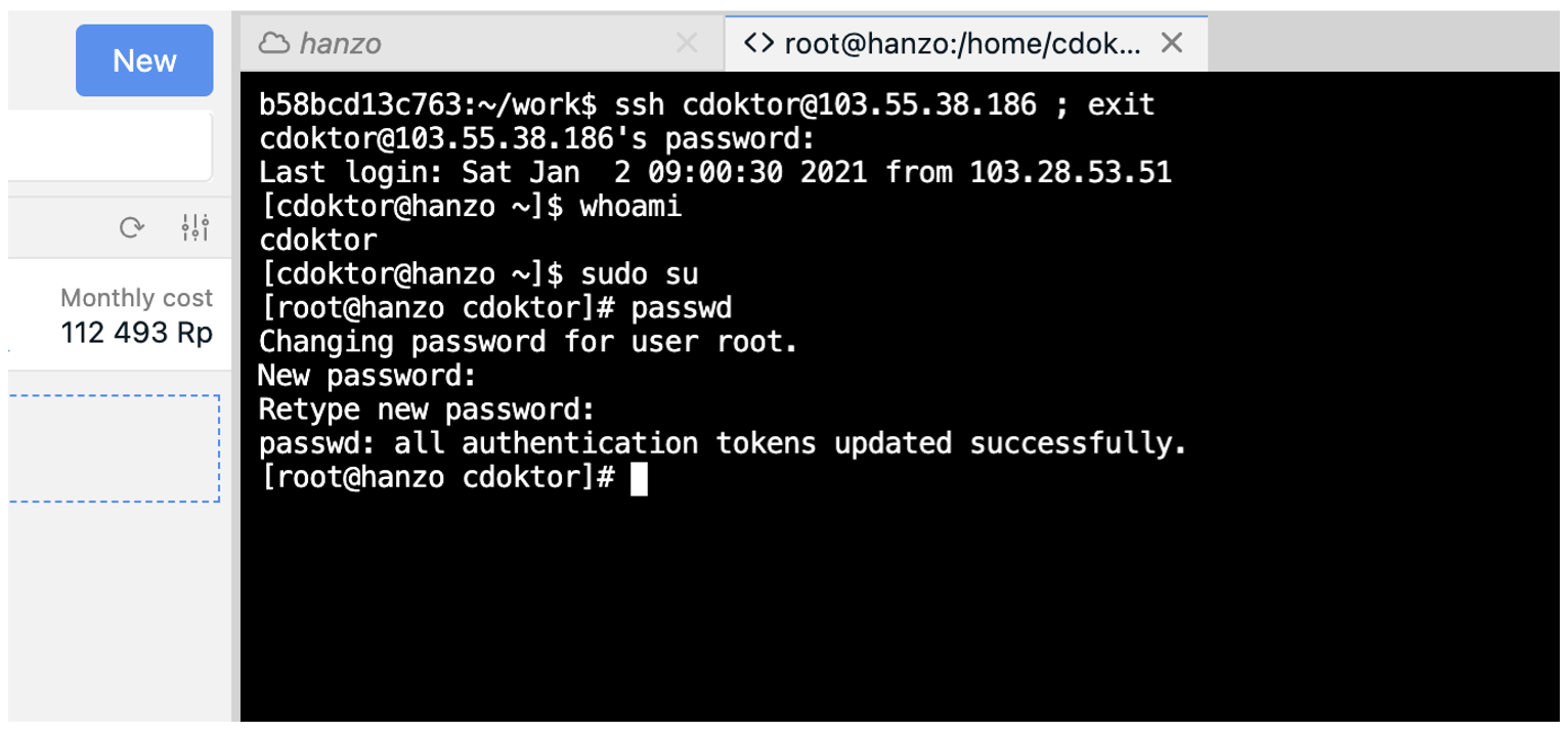 Cara Mengubah Password Root pada VM Layanan Private Cloud | IDCloudHost