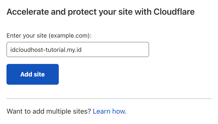 Cara Mengarahkan Domain ke Server (VPS/Dedicated Server) Menggunakan Cloudflare | IDCloudHost