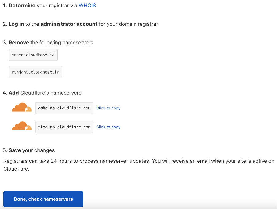 Cara Mengarahkan Domain ke Server (VPS/Dedicated Server) Menggunakan Cloudflare | IDCloudHost