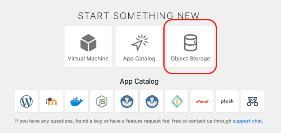 Membuat Bucket di Object Storage IDCloudHost