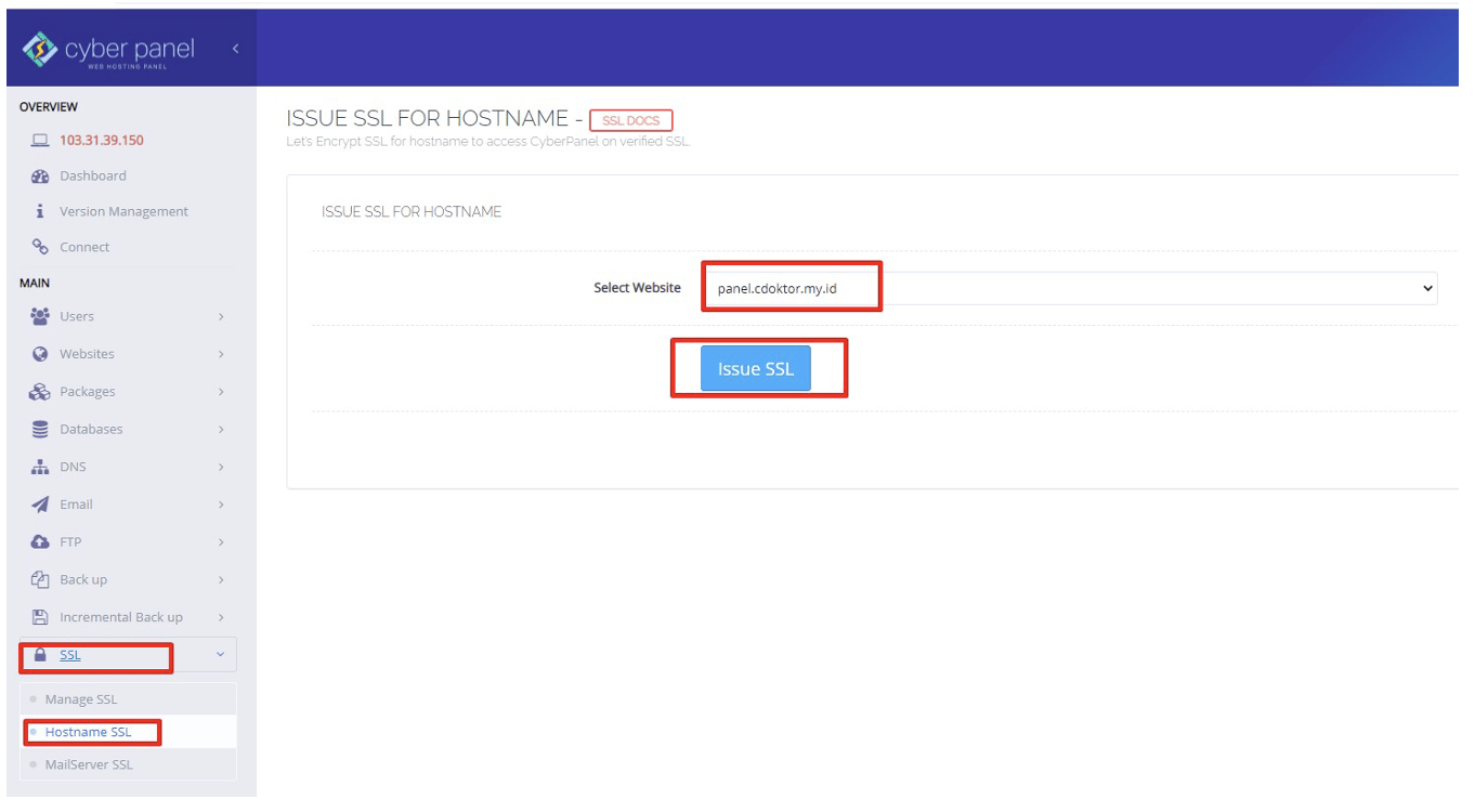 Migrasi Hosting dari cPanel ke Cyberpanel Cloud VPS IDCloudHost