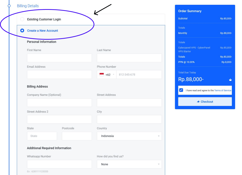Registrasi IDCloudHost