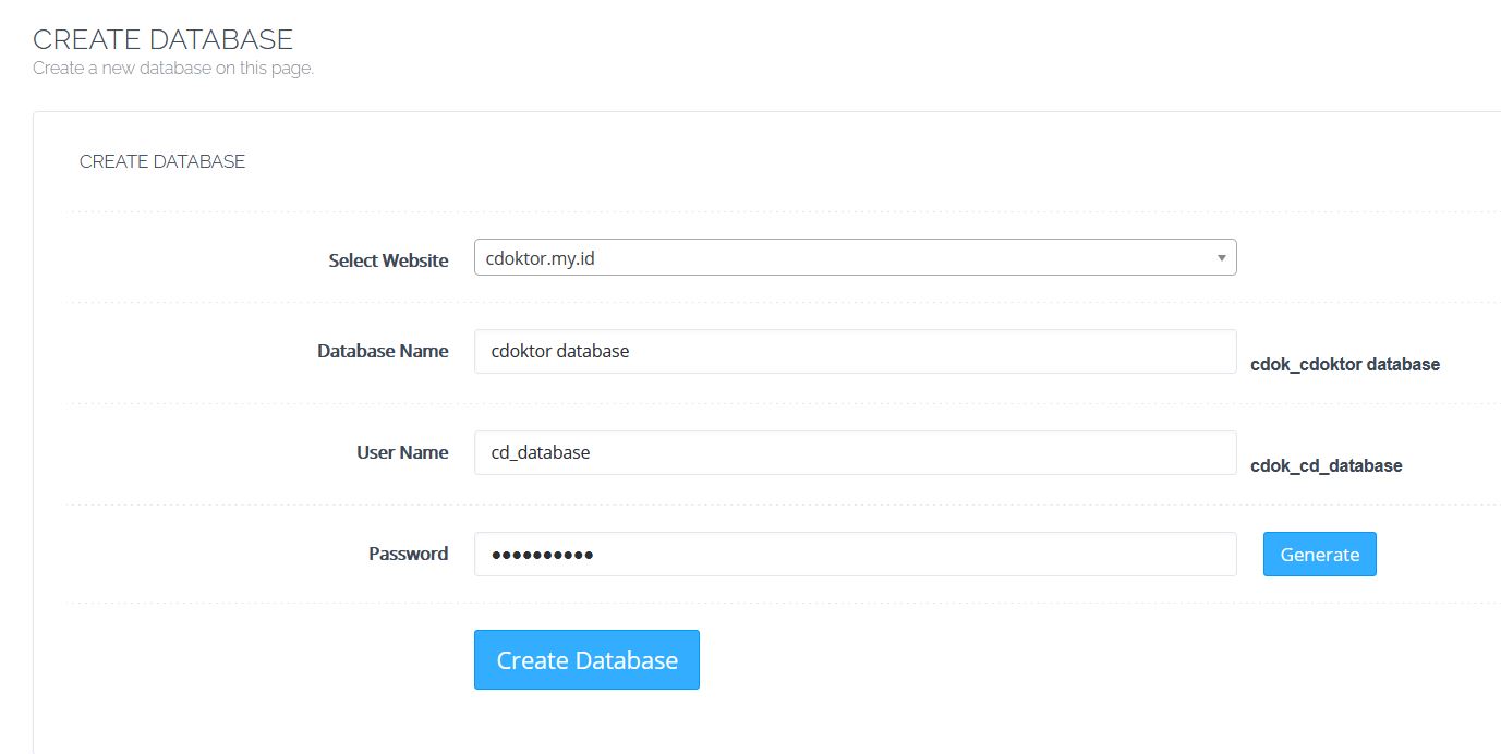 Cyberpanel Akses Database
