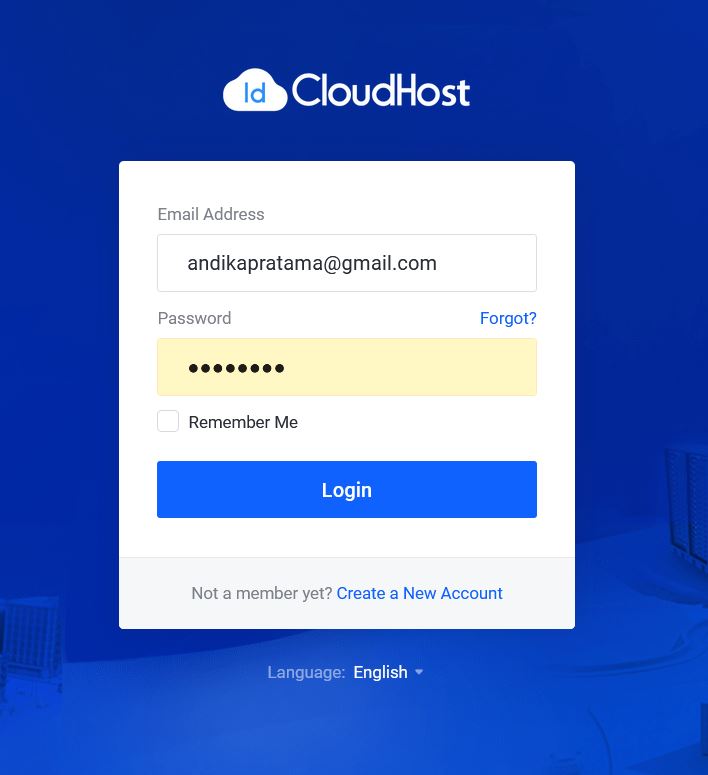 Login IDCloudHost
