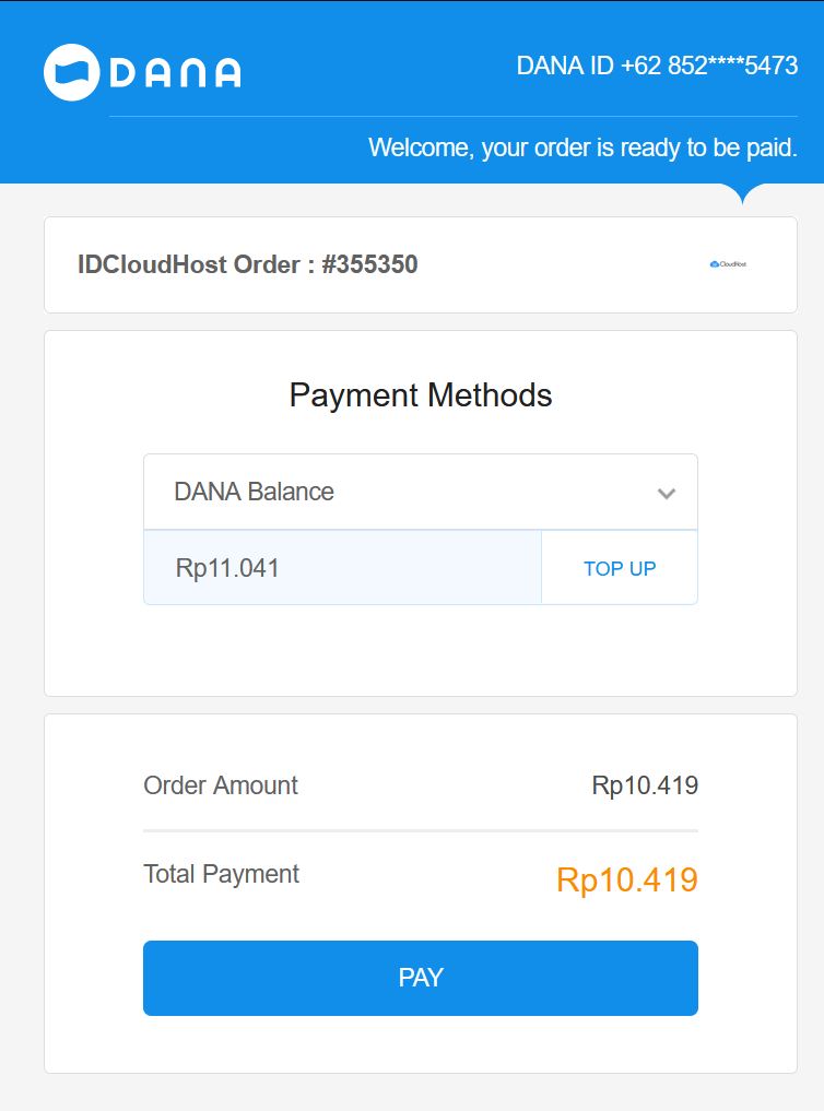 Ringkasan Pembayaran Dana