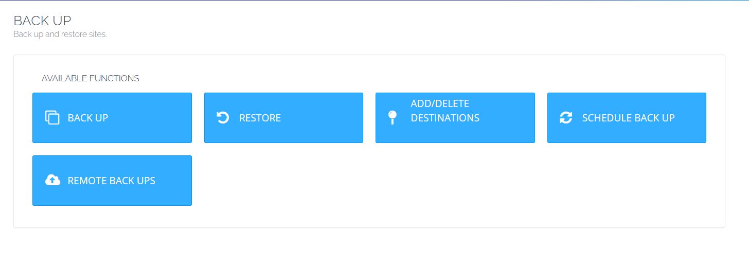 Backup di CyberPanel