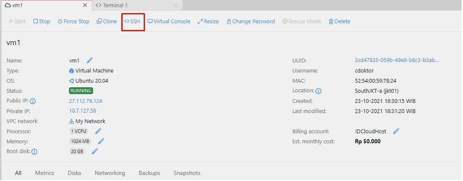 Cara Membuat Database (MariaDB) di DBaaS Cloud VPS IDCloudHost