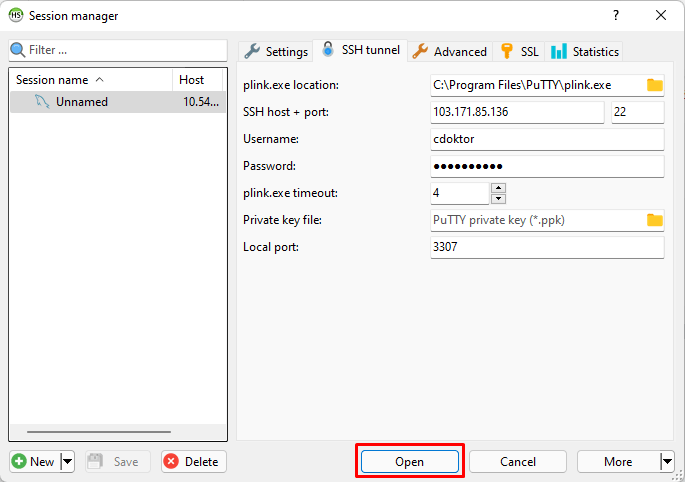Cara Akses MariaDb melalui HeidiSQL