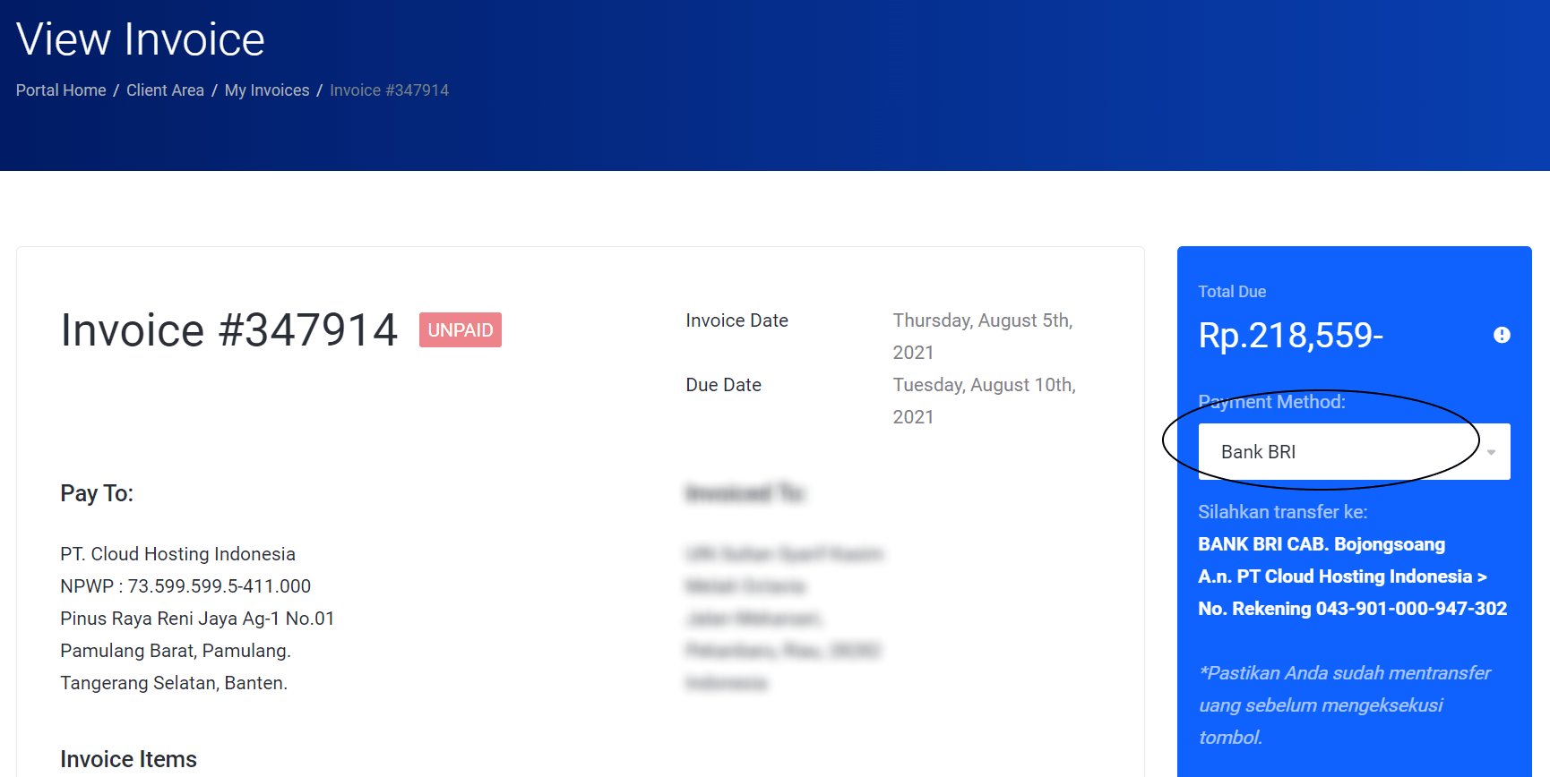 Bayar Layanan IDCloudHost dengan Kartu Kredit