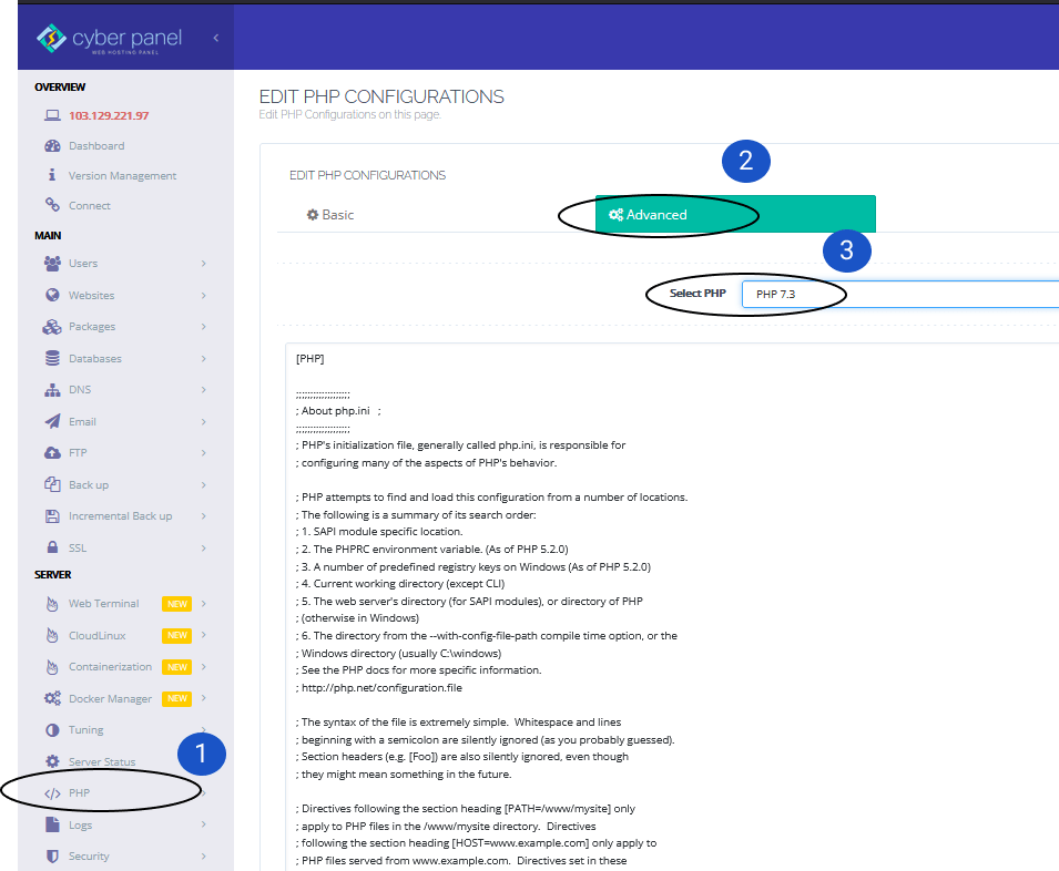 akses phpymyadmin cyberpanel
