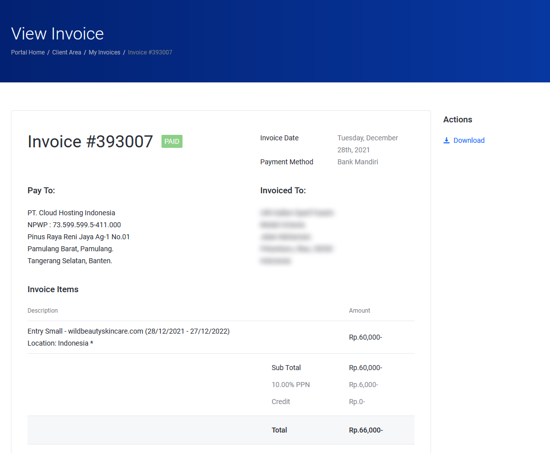 wordpress hosting idcloudhost