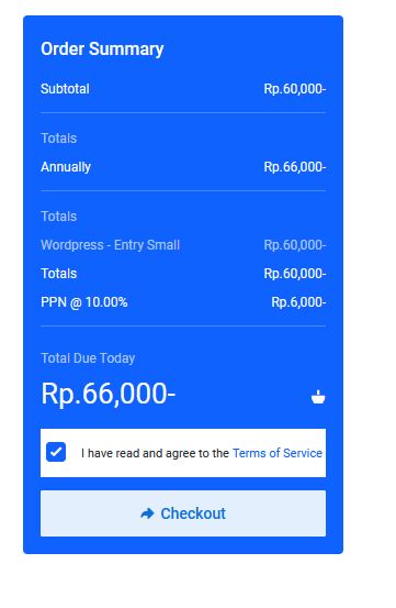 cara order wordpress hosting