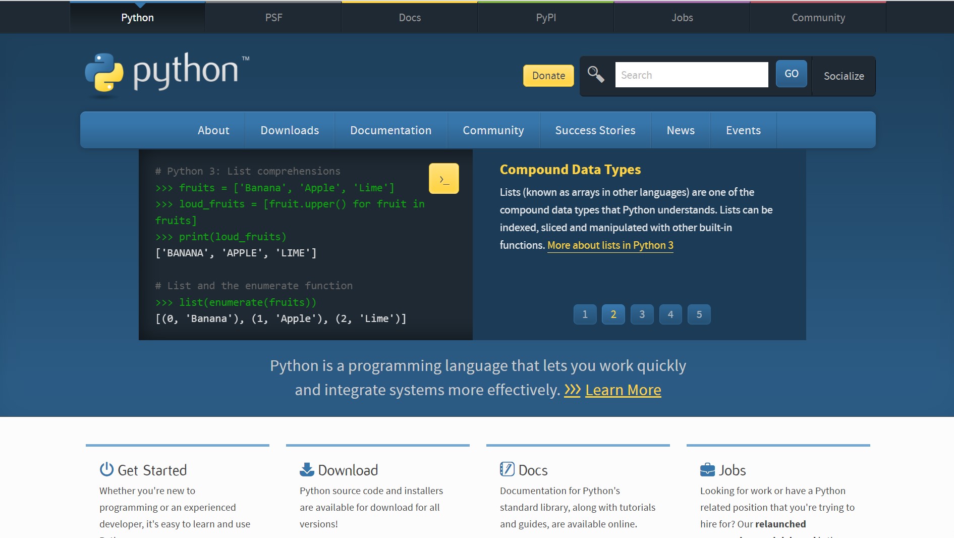 Sejarah Singkat dan Mengenal Bagian/Jenis Bahasa Pemrograman Phyton