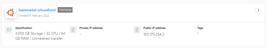 Cara Order Layanan Bare Metal Server di IDCloudHost
