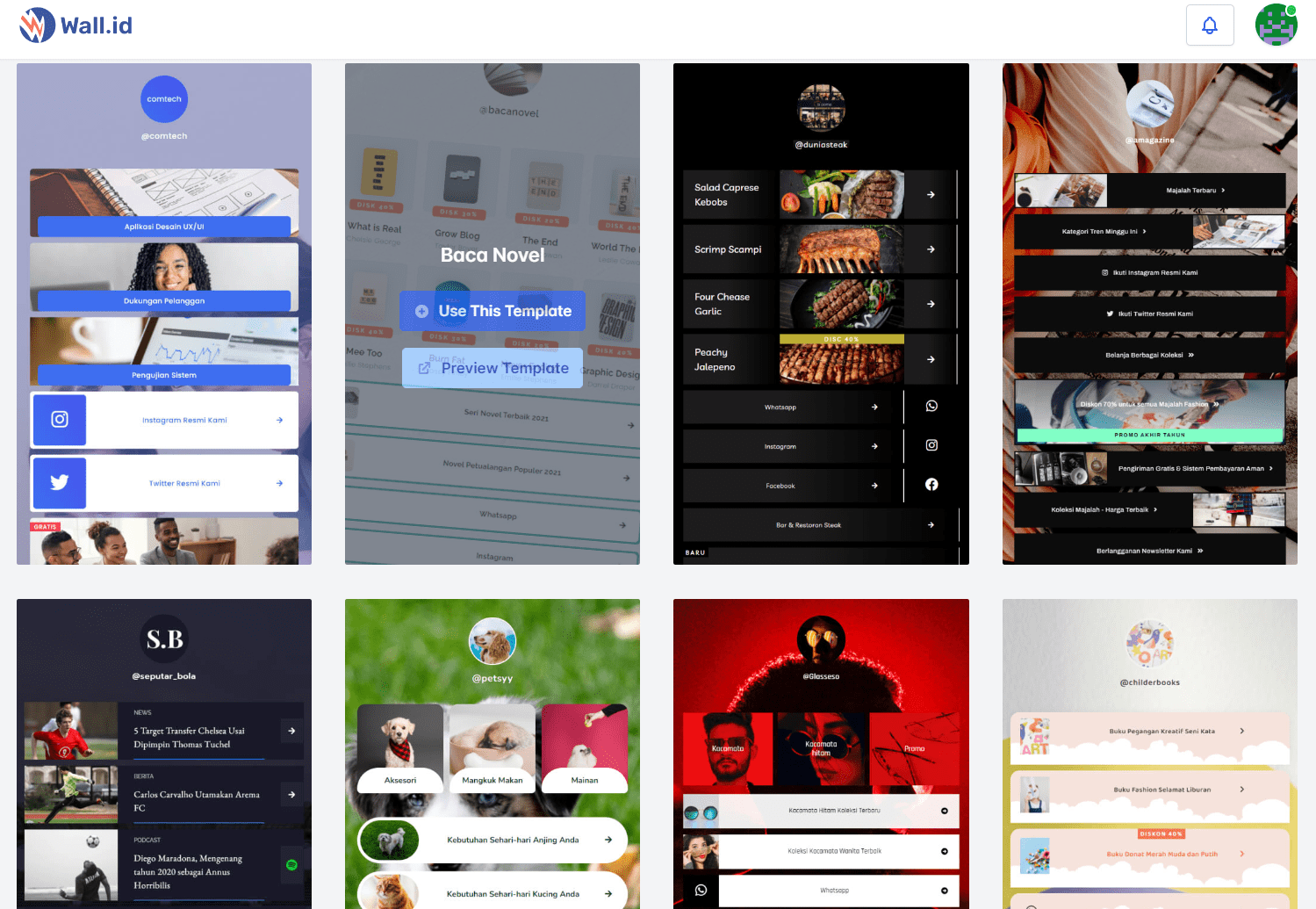 cara membuat bio link