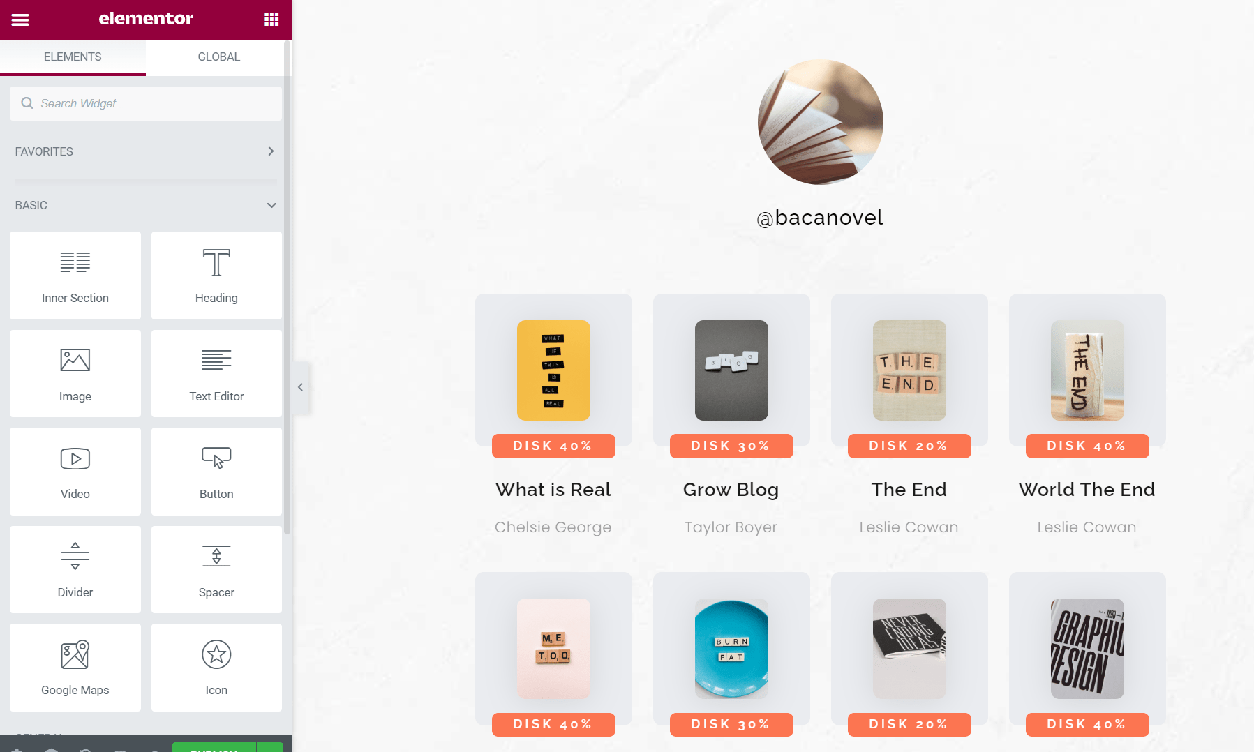 website instan untuk bio link