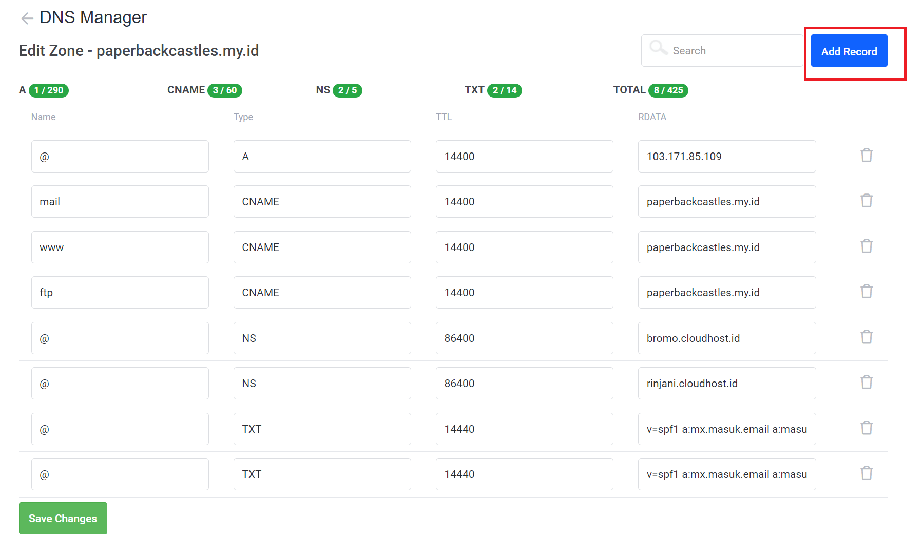 Cara Custom Domain di Website Instan IDCloudHost
