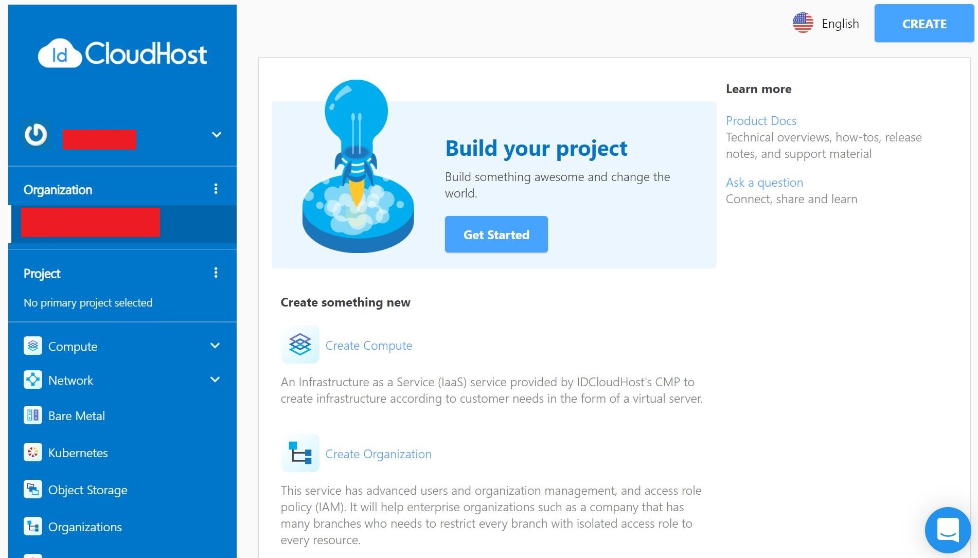login akun awan idcloudhost