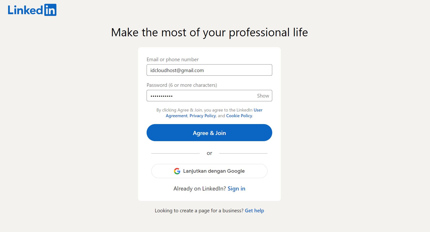 Cara Membuat Akun LinkedIn