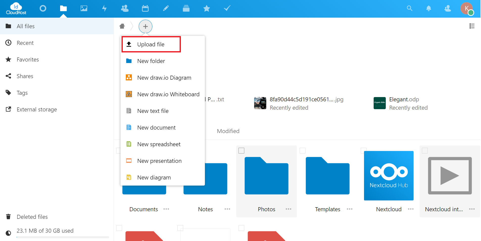 cara upload file di nextcloud tutorial nextcloud 