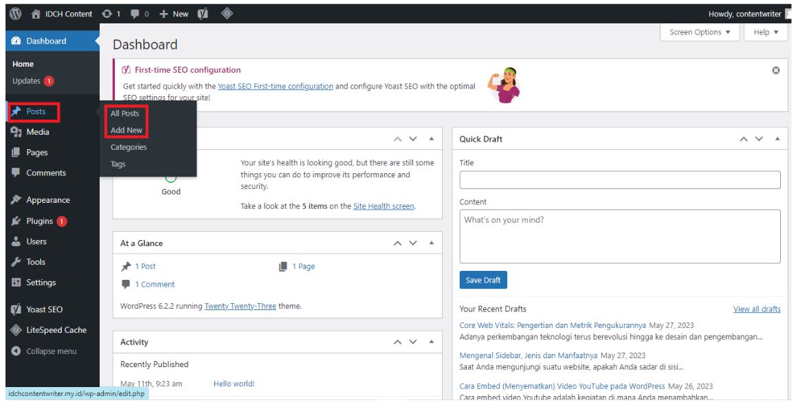 Cara Membagi Post WordPress