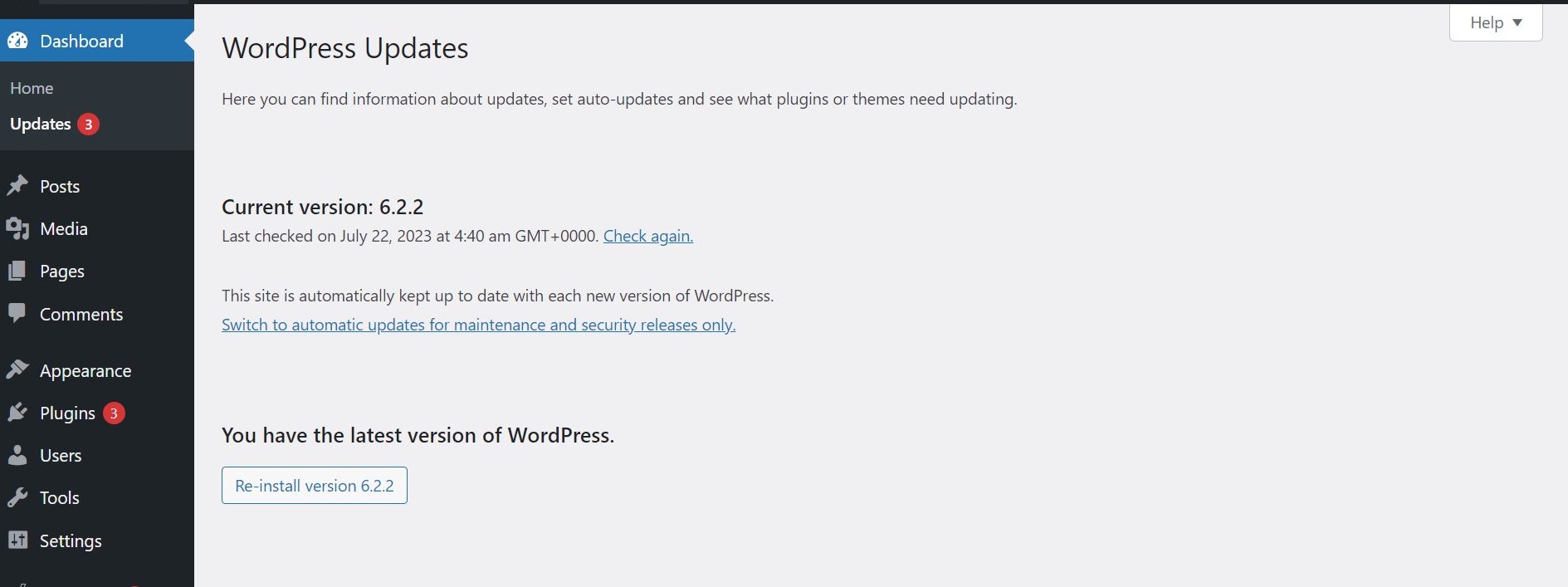 Cara Update WordPress ke Versi Terbaru Cara Update WordPress ke Versi Terbaru