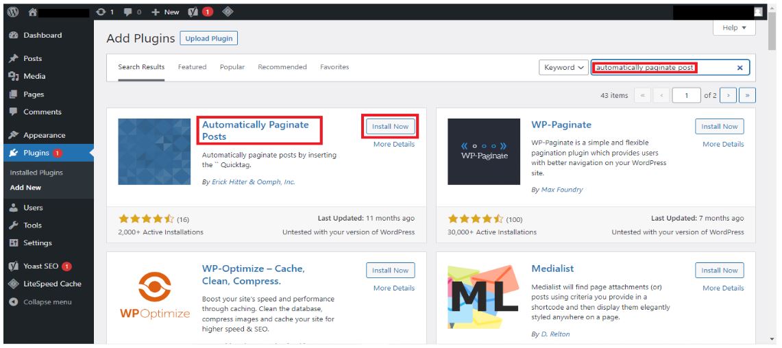 Cara Membagi Post WordPress