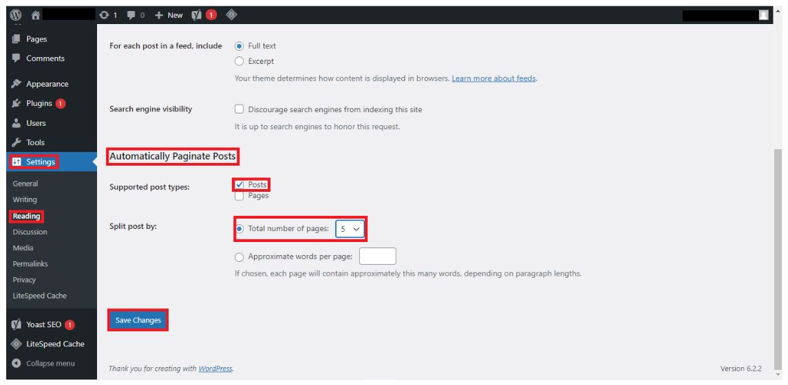 Cara Membagi Post WordPress