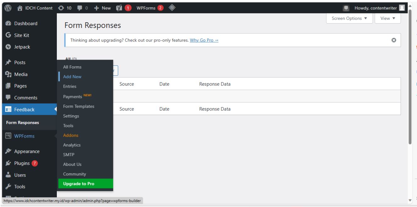 Cara Custom Form di WordPress