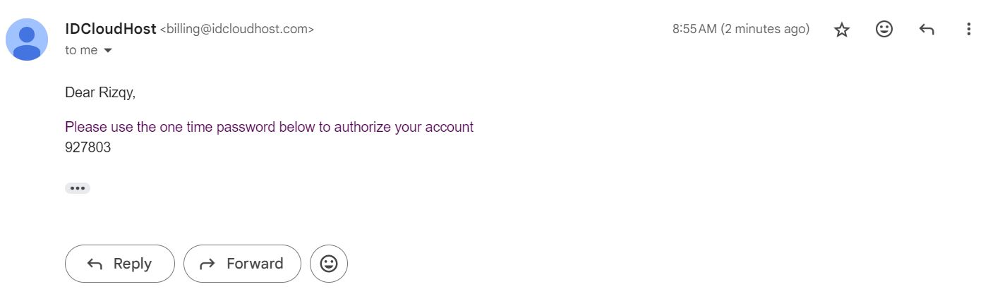 Cara Mengaktifkan Two-Factor Authentication (2FA) Lewat Email Pada Akun Client Area